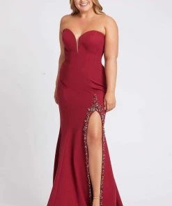 Formal Gowns Mac Duggal Fabulouss - 67245F Strapless Sweetheart Long Sheath Dress