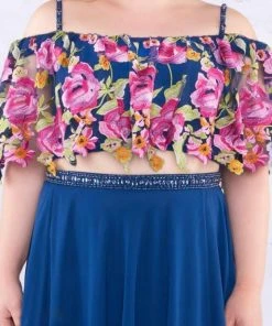 Formal Gowns Mac Duggal Fabulouss - 77521F Embellished And Printed A-line Dress 7 Formal Gowns Mac Duggal Fabulouss - 77521F Embellished And Printed A-line Dress