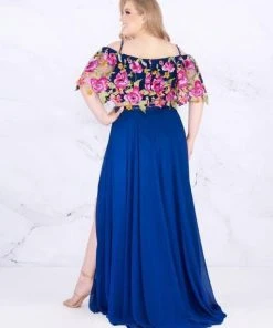 Formal Gowns Mac Duggal Fabulouss - 77521F Embellished And Printed A-line Dress 6 Formal Gowns Mac Duggal Fabulouss - 77521F Embellished And Printed A-line Dress