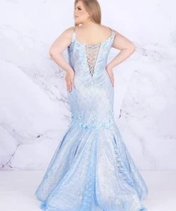 Mac Duggal Fabulouss - 77557F Beaded Lace Taffeta Mermaid Dress 6 Mac Duggal Fabulouss - 77557F Beaded Lace Taffeta Mermaid Dress