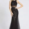 Mac Duggal Flash - 67329L Beaded Halter Neck Trumpet Dress 1 Mac Duggal Flash - 67329L Beaded Halter Neck Trumpet Dress