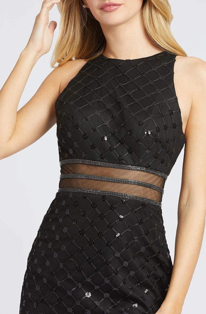 Mac Duggal Flash - 67329L Beaded Halter Neck Trumpet Dress 5 Mac Duggal Flash - 67329L Beaded Halter Neck Trumpet Dress