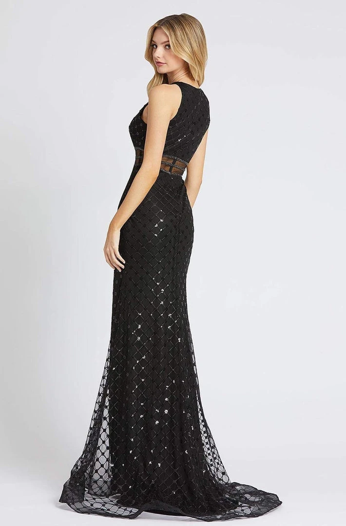 Mac Duggal Flash - 67329L Beaded Halter Neck Trumpet Dress 4 Mac Duggal Flash - 67329L Beaded Halter Neck Trumpet Dress