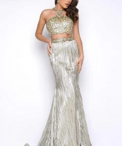 Formal Gowns Mac Duggal - Long Two-Piece Prom Dress 65862M