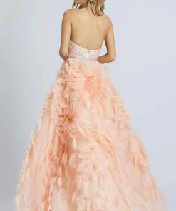 Mac Duggal Prom - 11119M Strapless Embroidered Ruffled A-line Gown Formal Gowns 5 Mac Duggal Prom - 11119M Strapless Embroidered Ruffled A-line Gown Formal Gowns