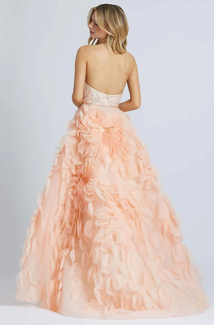 Mac Duggal Prom - 11119M Strapless Embroidered Ruffled A-line Gown Formal Gowns 4 Mac Duggal Prom - 11119M Strapless Embroidered Ruffled A-line Gown Formal Gowns