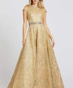 Mac Duggal Prom - 12326M Crystal Embellished Embroidered A-Line Gown