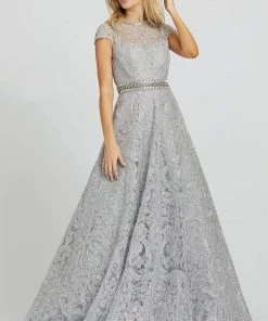 Mac Duggal Prom - 12326M Crystal Embellished Embroidered A-Line Gown