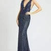 Mac Duggal Prom - 26258M Plunging Back Lattice Mermaid Gown Formal Gowns 2 Mac Duggal Prom - 26258M Plunging Back Lattice Mermaid Gown Formal Gowns