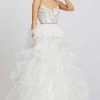 Mac Duggal Prom - 48959M Beaded Sweetheart Ruffled Ballgown 1 Mac Duggal Prom - 48959M Beaded Sweetheart Ruffled Ballgown