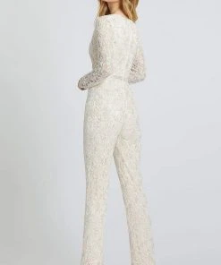 Mac Duggal Prom - 5120M Beaded Plunging V-Neck Jumpsuit 6 Mac Duggal Prom - 5120M Beaded Plunging V-Neck Jumpsuit