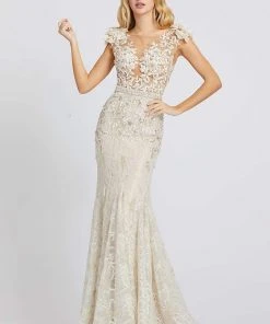 Mac Duggal Prom - 79268M Floral Long Trumpet Dress Formal Gowns