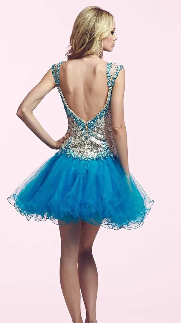 Mac Duggal Prom 82095 Sequined Deep V-back Dress 4 Mac Duggal Prom 82095 Sequined Deep V-back Dress