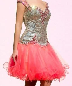 Mac Duggal Prom 82095 Sequined Deep V-back Dress 7 Mac Duggal Prom 82095 Sequined Deep V-back Dress