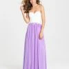 Madison James - 16-311 Dress In White Lilac Formal Gowns
