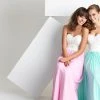 Formal Gowns Madison James - 16-311 Dress In White Pink