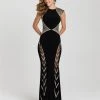 Madison James - 16-366 Dress In Black Formal Gowns