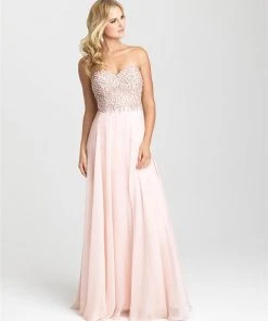 Formal Gowns Madison James - 16-368 Dress In Shell Pink