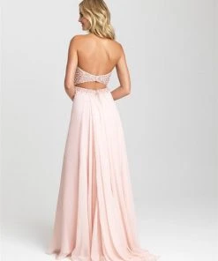 Formal Gowns Madison James - 16-368 Dress In Shell Pink