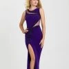 Madison James - 16-391 Dress In Purple Formal Gowns