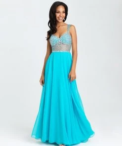 Formal Gowns Madison James - 16-399 Dress In Light Blue