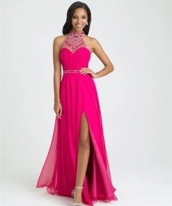 Madison James - 16-407 Dress In Fuchsia