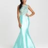 Madison James - 16-410 Dress In Aqua Formal Gowns