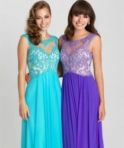 Madison James - 16-411 Dress In Light Blue