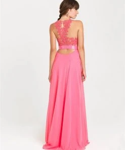 Madison James - 16-413 Dress In Hot Pink