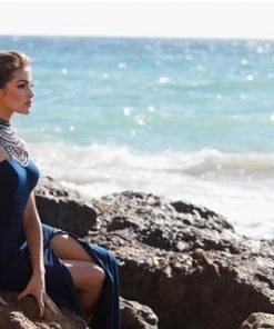 Madison James - 16-436 Dress In Navy