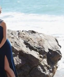 Madison James - 16-436 Dress In Navy