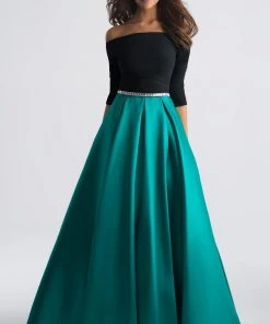 Madison James - 18-609 Off The Shoulder Full A-Line Mikado Dress Formal Gowns 9 Madison James - 18-609 Off The Shoulder Full A-Line Mikado Dress Formal Gowns