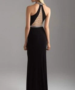 Madison James - 18-612 Jeweled Illusion Racerback Sheath Gown 7 Madison James - 18-612 Jeweled Illusion Racerback Sheath Gown