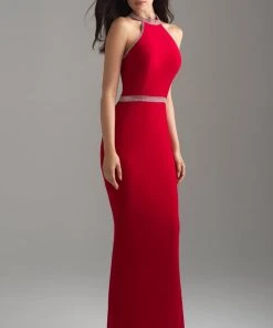 Madison James - 18-612 Jeweled Illusion Racerback Sheath Gown 9 Madison James - 18-612 Jeweled Illusion Racerback Sheath Gown