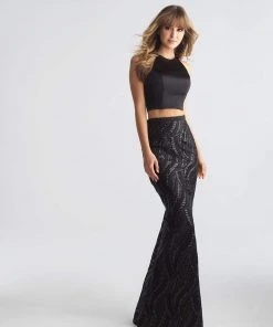 Madison James - 18-626 Two Piece Fitted Evening Dress