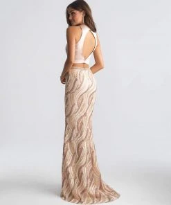 Madison James - 18-626 Two Piece Fitted Evening Dress