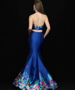 Madison James - 18-691 Halter Neck Two-Piece Mikado Mermaid Gown 5 Madison James - 18-691 Halter Neck Two-Piece Mikado Mermaid Gown