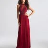 Formal Gowns Madison James - 18-694 Beaded Halter A-line Dress 1 Formal Gowns Madison James - 18-694 Beaded Halter A-line Dress