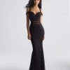 Madison James - 18-730 Strappy Sweetheart Fitted Jersey Gown Plus Size Dresses