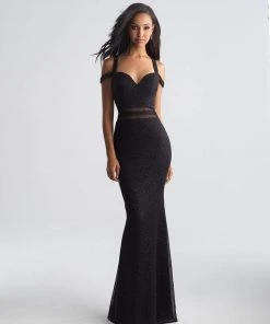 Madison James - 18-730 Strappy Sweetheart Fitted Jersey Gown Plus Size Dresses