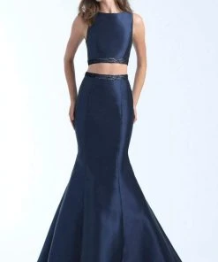 Formal Gowns Madison James - 18-731 Two-Piece Bow Accented Mikado Mermaid Gown 9 Formal Gowns Madison James - 18-731 Two-Piece Bow Accented Mikado Mermaid Gown