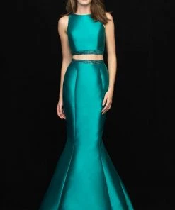 Formal Gowns Madison James - 18-731 Two-Piece Bow Accented Mikado Mermaid Gown 10 Formal Gowns Madison James - 18-731 Two-Piece Bow Accented Mikado Mermaid Gown