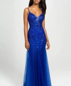 Madison James - 19-105 Beaded Plunging Bodice Godet Trumpet Gown Formal Gowns 10 Madison James - 19-105 Beaded Plunging Bodice Godet Trumpet Gown Formal Gowns