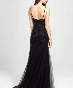 Madison James - 19-105 Beaded Plunging Bodice Godet Trumpet Gown Formal Gowns 8 Madison James - 19-105 Beaded Plunging Bodice Godet Trumpet Gown Formal Gowns