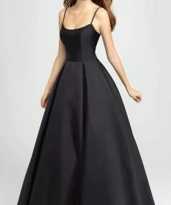 Formal Gowns Madison James - 19-107 Sleeveless Square Neck Mikado Prom Ballgown