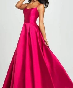 Formal Gowns Madison James - 19-107 Sleeveless Square Neck Mikado Prom Ballgown