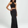 Formal Gowns Madison James - 19-141 Two Piece Halter Sheath Dress