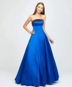 Madison James - 19-142 Beaded Strapless Ballgown 10 Madison James - 19-142 Beaded Strapless Ballgown