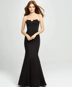 Formal Gowns Madison James - 19-172 Ruffled Drape Strapless Sweetheart Mermaid Gown