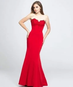 Formal Gowns Madison James - 19-172 Ruffled Drape Strapless Sweetheart Mermaid Gown 14 Formal Gowns Madison James - 19-172 Ruffled Drape Strapless Sweetheart Mermaid Gown